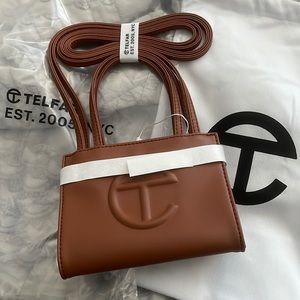 Telfar Small Tan Shopping Bag. Brand new with tags.